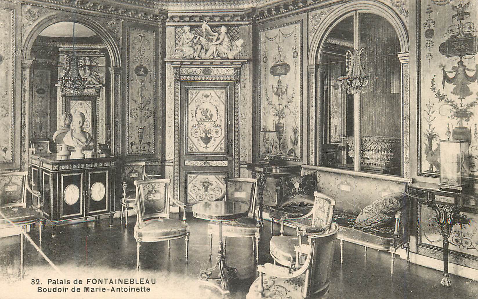 Palais de Fontainebleau — Boudoir de Marie-Antoinette — éditeur non visible